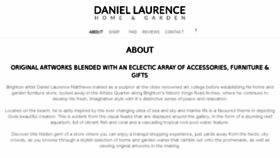 What Daniellaurence.co.uk website looked like in 2018 (5 years ago)