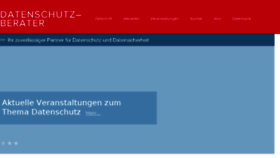 What Datenschutz-berater.de website looked like in 2018 (5 years ago)