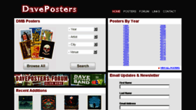 What Daveposters.com website looked like in 2018 (5 years ago)