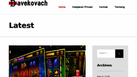 What Davekovach.com website looked like in 2018 (5 years ago)