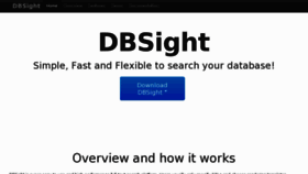 What Dbsight.com website looked like in 2018 (5 years ago)