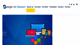 What Designurdream.in website looked like in 2018 (6 years ago)