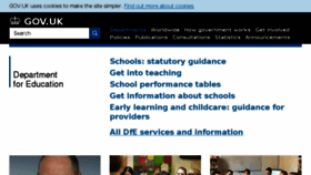 What Dcsf.gov.uk website looked like in 2018 (5 years ago)