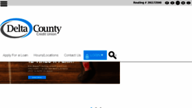 What Deltacountycu.com website looked like in 2018 (5 years ago)