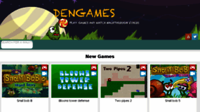 What Dengames.com website looked like in 2018 (6 years ago)