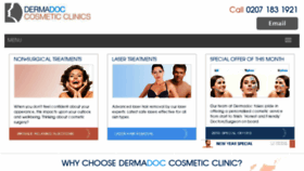 What Dermadoc.co.uk website looked like in 2018 (5 years ago)