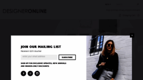 What Designeronline.com.au website looked like in 2018 (5 years ago)