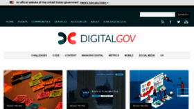 What Digital.gov website looked like in 2018 (5 years ago)