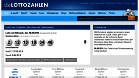 What Dielottozahlen.at website looked like in 2018 (5 years ago)