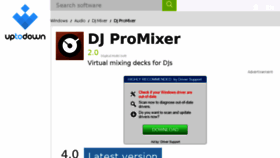 What Dj-pro-mixer.en.uptodown.com website looked like in 2018 (6 years ago)
