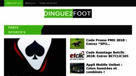 What Dingue2foot.com website looked like in 2018 (5 years ago)