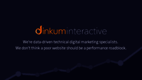 What Dinkuminteractive.com website looked like in 2018 (5 years ago)