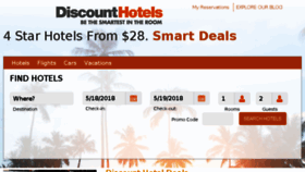 What Discounthotels.com website looked like in 2018 (6 years ago)