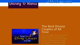 What Disneyorama.com website looked like in 2018 (5 years ago)