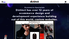 What Diztinct.com website looked like in 2018 (5 years ago)