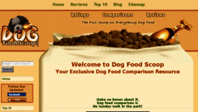 What Dogfoodscoop.com website looked like in 2018 (5 years ago)