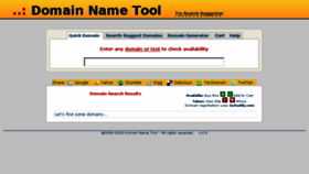 What Domainnametool.com website looked like in 2018 (5 years ago)