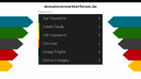 What Domainvermarkterforum.de website looked like in 2018 (5 years ago)