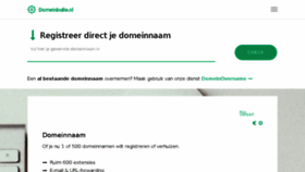What Domeinbalie.nl website looked like in 2018 (5 years ago)