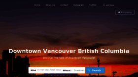 What Downtownvancouver.com website looked like in 2018 (5 years ago)