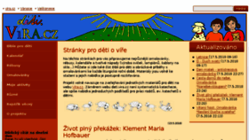 What Deti.vira.cz website looked like in 2018 (6 years ago)