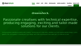 What Dreamshock.com website looked like in 2018 (5 years ago)