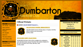 What Dumbartonfootballclub.com website looked like in 2018 (5 years ago)