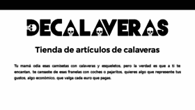 What Decalaveras.net website looked like in 2018 (6 years ago)