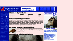 What Dyrenett.no website looked like in 2018 (7 years ago)