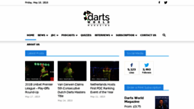 What Dartsworld.com website looked like in 2018 (6 years ago)