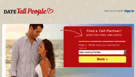 What Datetallpeople.com website looked like in 2018 (6 years ago)