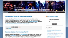 What Downloadablegames4u.blogspot.in website looked like in 2018 (6 years ago)