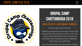 What Drupalcampchattanooga.com website looked like in 2018 (6 years ago)