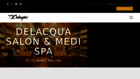 What Delacquasalon.com website looked like in 2018 (6 years ago)