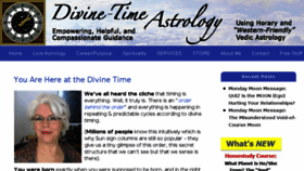 What Divinetimeastrology.com website looked like in 2018 (5 years ago)