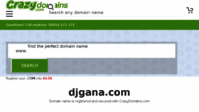 What Djgana.com website looked like in 2018 (5 years ago)