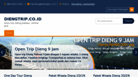 What Diengtrip.co.id website looked like in 2018 (5 years ago)