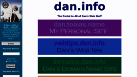 What Dan.info website looked like in 2018 (5 years ago)
