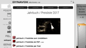 What Dynavox.ch website looked like in 2018 (5 years ago)