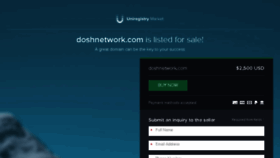 What Doshnetwork.com website looked like in 2018 (5 years ago)