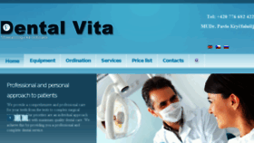 What Dentalvita.cz website looked like in 2018 (5 years ago)