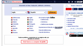 What Diccionario.reverso.net website looked like in 2018 (5 years ago)