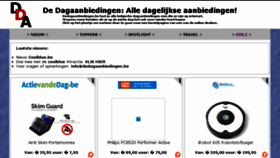What Dedagaanbiedingen.be website looked like in 2018 (5 years ago)