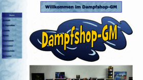 What Dampfshop-gm.de website looked like in 2018 (5 years ago)