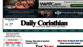What Dailycorinthian.com website looked like in 2018 (5 years ago)
