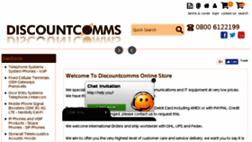 What Discountcomms.co.uk website looked like in 2018 (5 years ago)