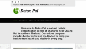 What Detoxpai.com website looked like in 2018 (5 years ago)