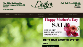 What Deityusa.com website looked like in 2018 (5 years ago)