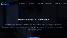What Deepsky.co website looked like in 2018 (5 years ago)