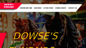 What Dowsesfunfairs.co.uk website looked like in 2018 (5 years ago)